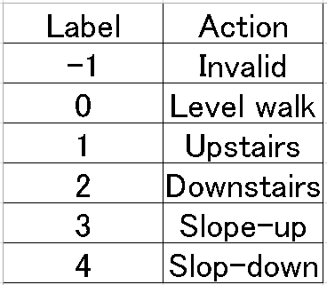 Action labels